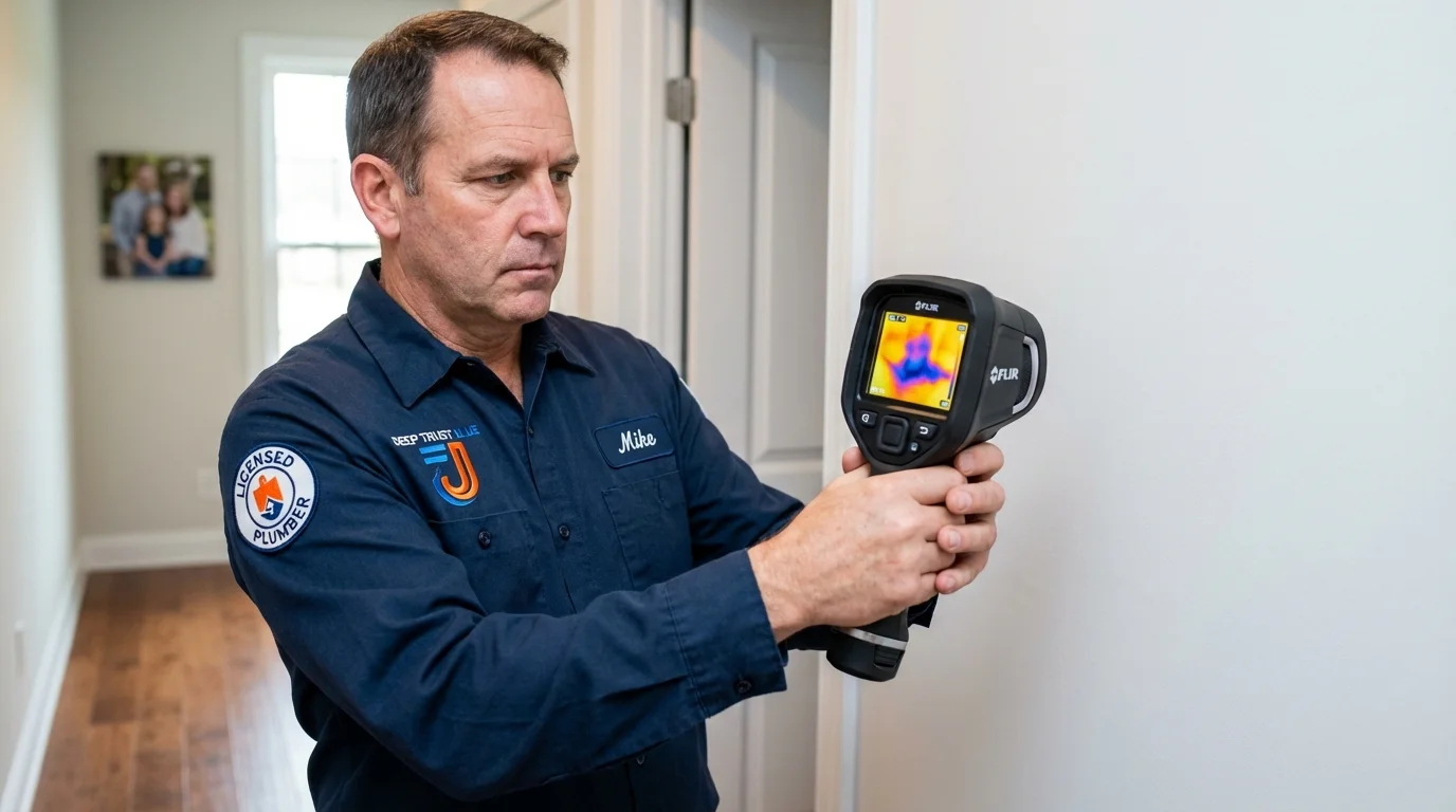 Thermal imaging leak detection by Johns Plumbing LLC in Waxahachie